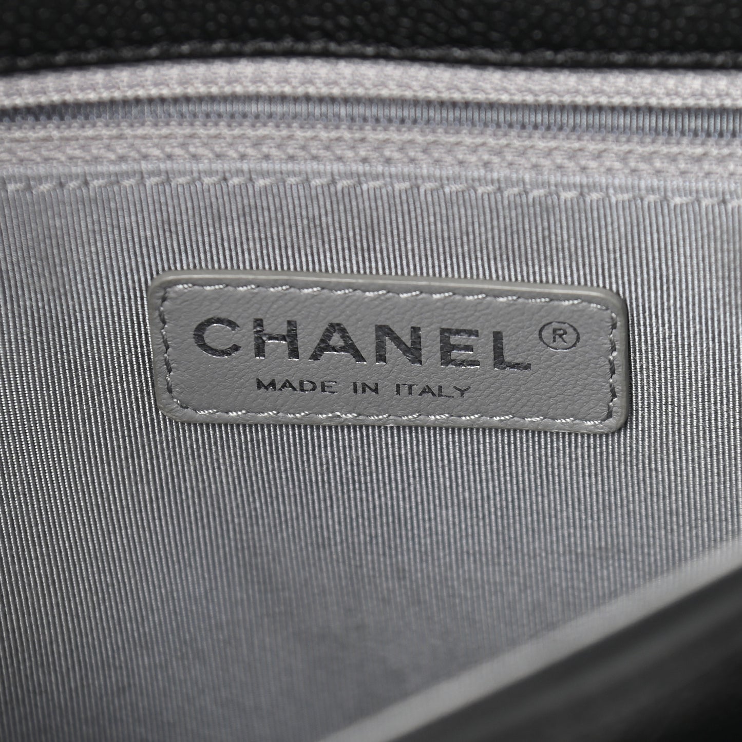 Caviar Quilted Medium French Riviera Flap Black