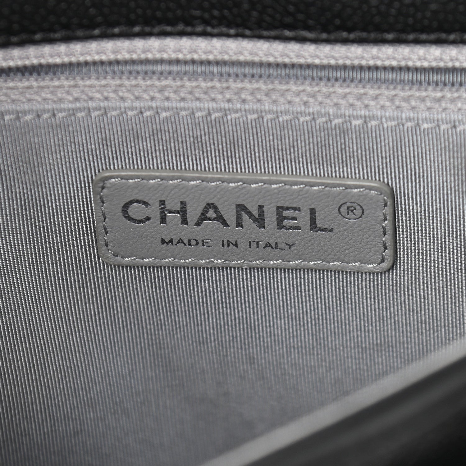 Chanel Caviar Quilted Medium French Riviera Flap Black 5 of 8