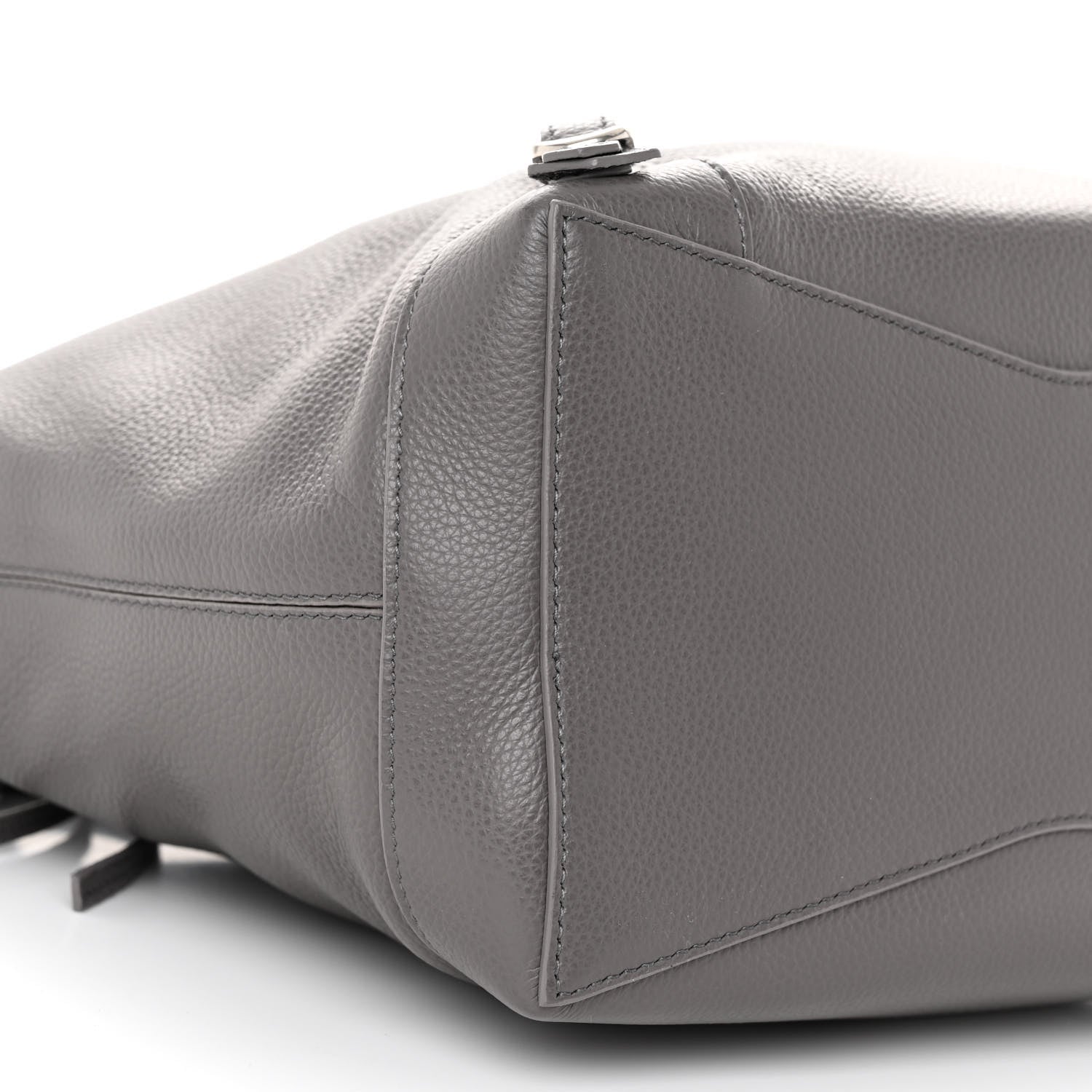Balenciaga Grained Calfskin Silver Hardware Small Neo Classic Hobo Dark Grey 9 of 10