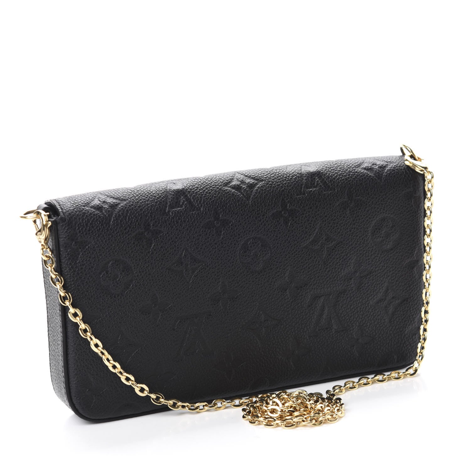 Louis Vuitton Empreinte Pochette Felicie Chain Wallet Black 3 of 11