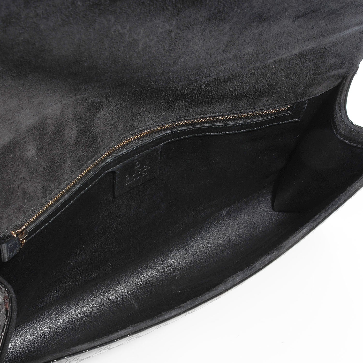 Gucci Patent Microguccissima Medium Broadway Evening Clutch Black 5 of 7