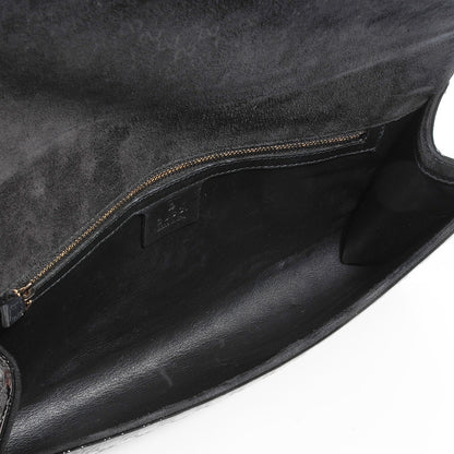 Gucci Patent Microguccissima Medium Broadway Evening Clutch Black 5 of 7