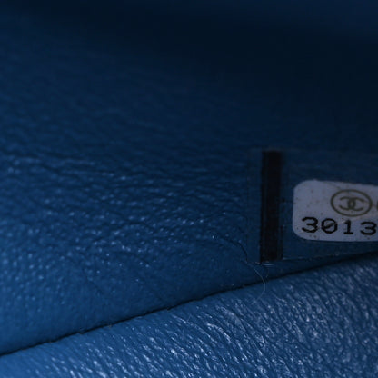 Chanel Caviar Quilted Small Double Flap Blue 7 of 10