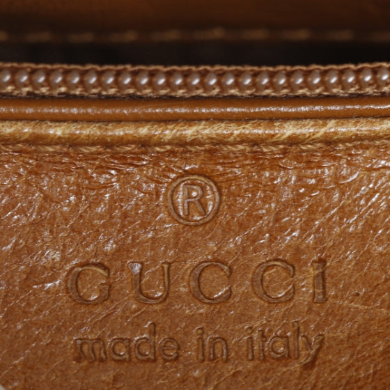 Leather Bamboo Handle Tote