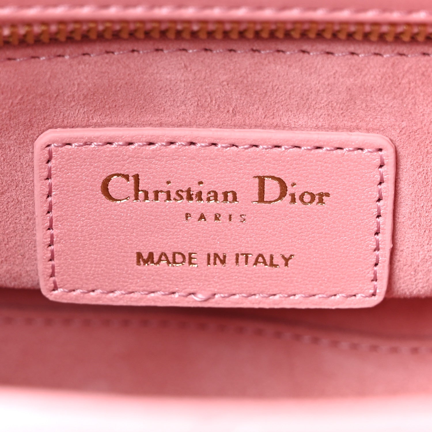 Christian Dior Metallic Lambskin Cannage Small Lady Dior Melacoton 6 of 10