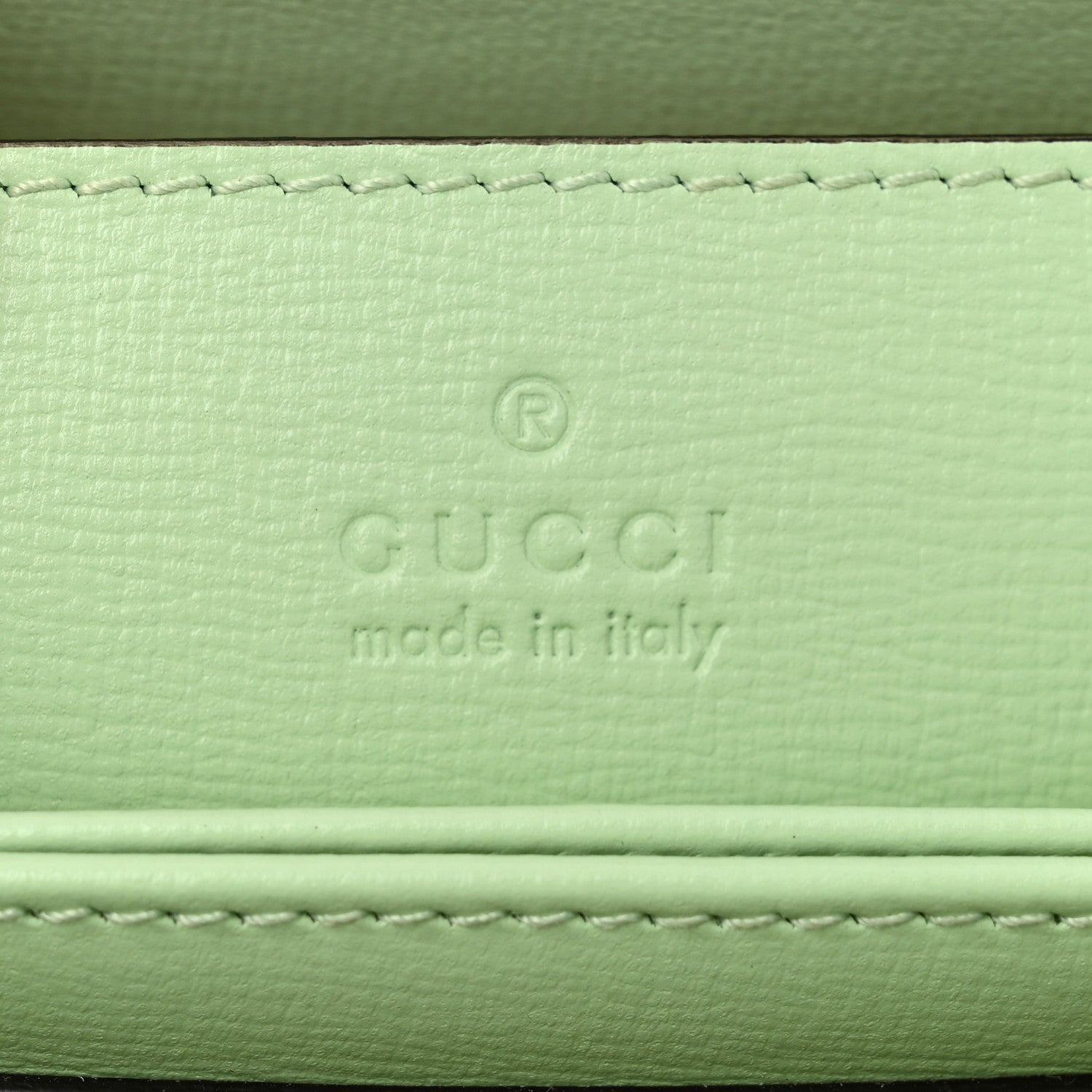 Gucci Glazed Textured Calfskin Mini Horsebit 1955 Top Handle Flap Bag Green 6 of 10