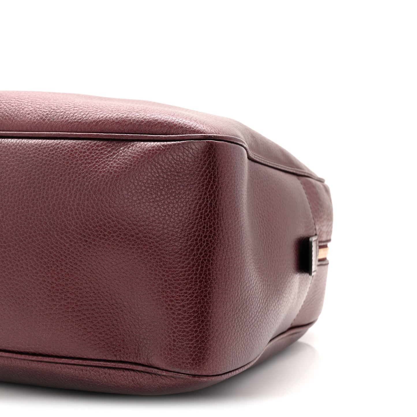 Metallic Cellarius Calfskin Medium Soho Bowler Classic Burgundy