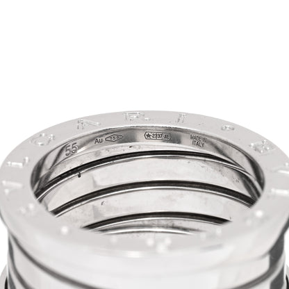 Bulgari 18K White Gold B.Zero1 Four-Band Ring 55 7.25 4 of 5