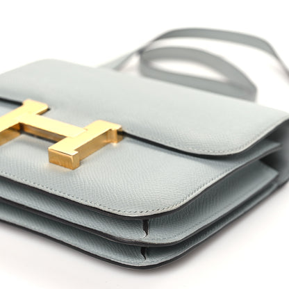 Hermes Epsom Constance 18 Bleu Glacier 9 of 9