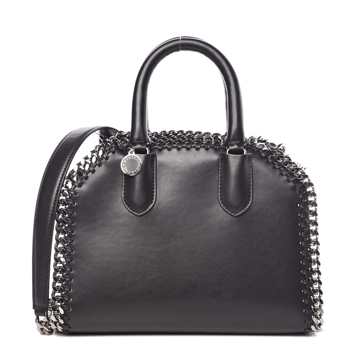 Eco Alter Nappa Mini Falabella Box Top Handle Bag Black