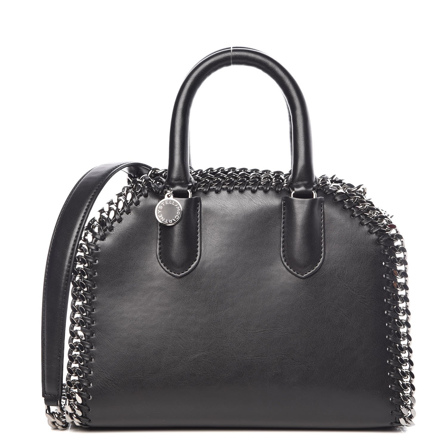 Stella McCartney Eco Alter Nappa Mini Falabella Box Top Handle Bag Black 1 of 9