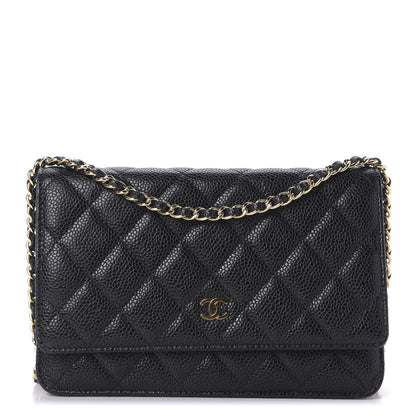 Chanel Caviar Quilted Wallet On Chain WOC Black 1 of 10