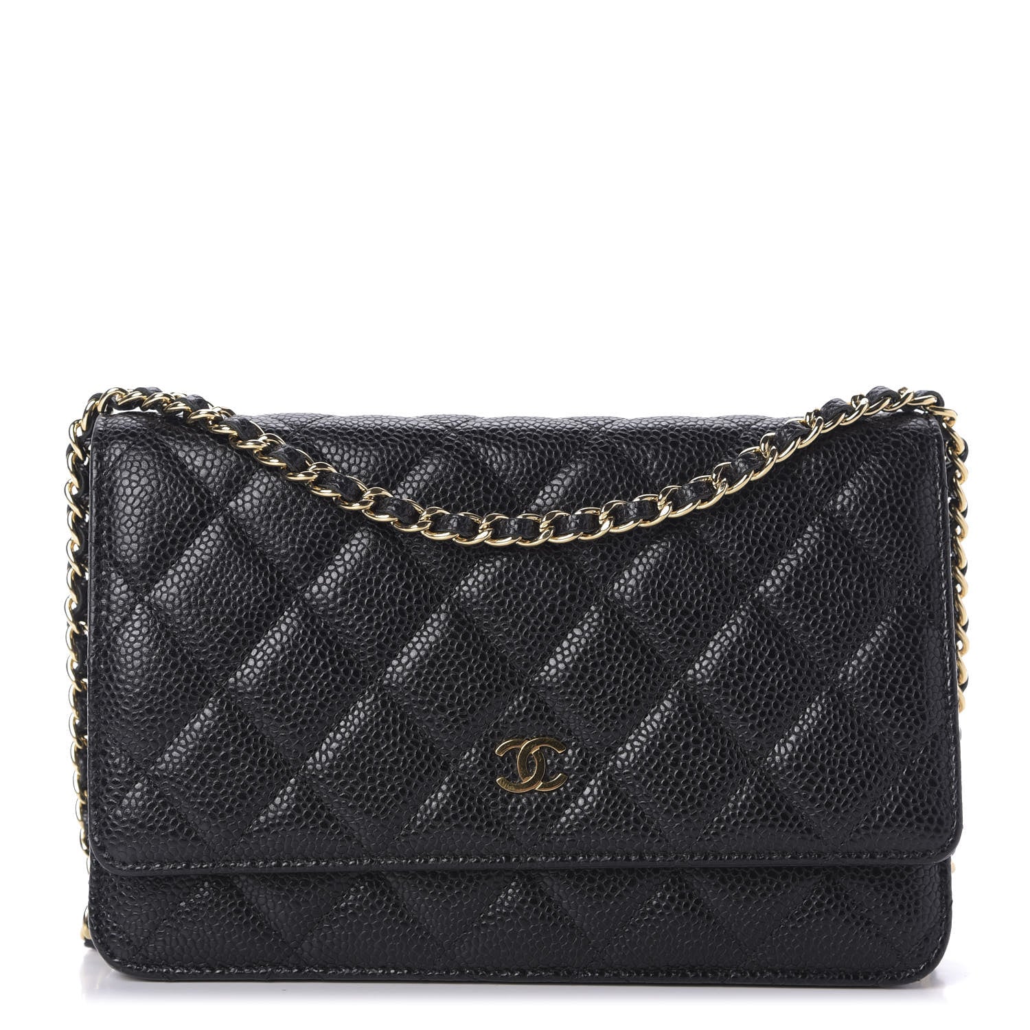 Chanel Caviar Quilted Wallet On Chain WOC Black 1 of 10