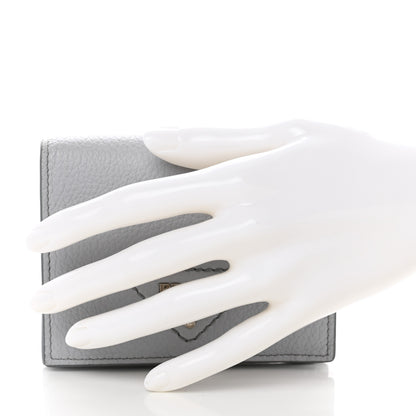 Prada Vitello Daino Small Bi-Fold Wallet Fiordaliso 2 of 7