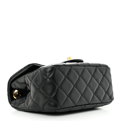 Chanel Lambskin Quilted Mini Pearl Crush Flap Black 4 of 11