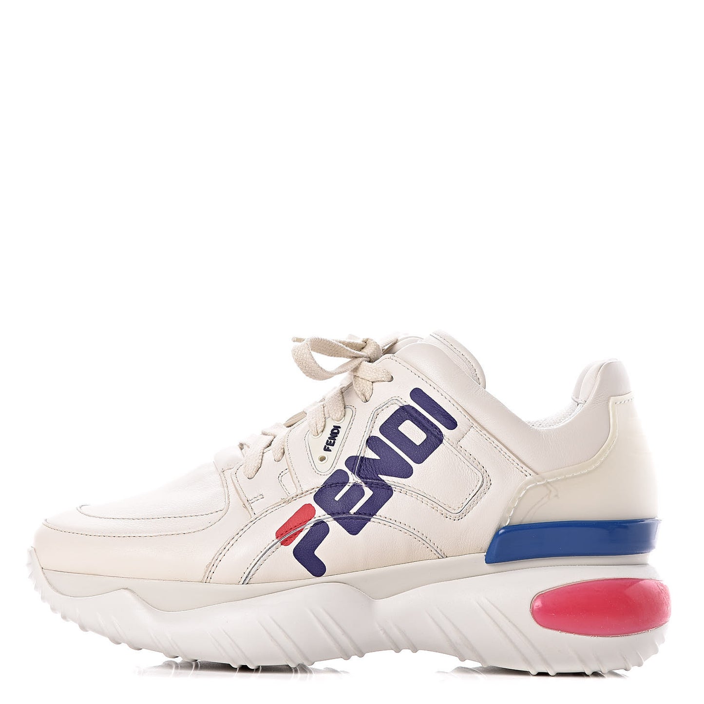 X FILA Vitello Mania Painted Womens Chunky Sneakers 40 Ice White Caipiroska Blueberry