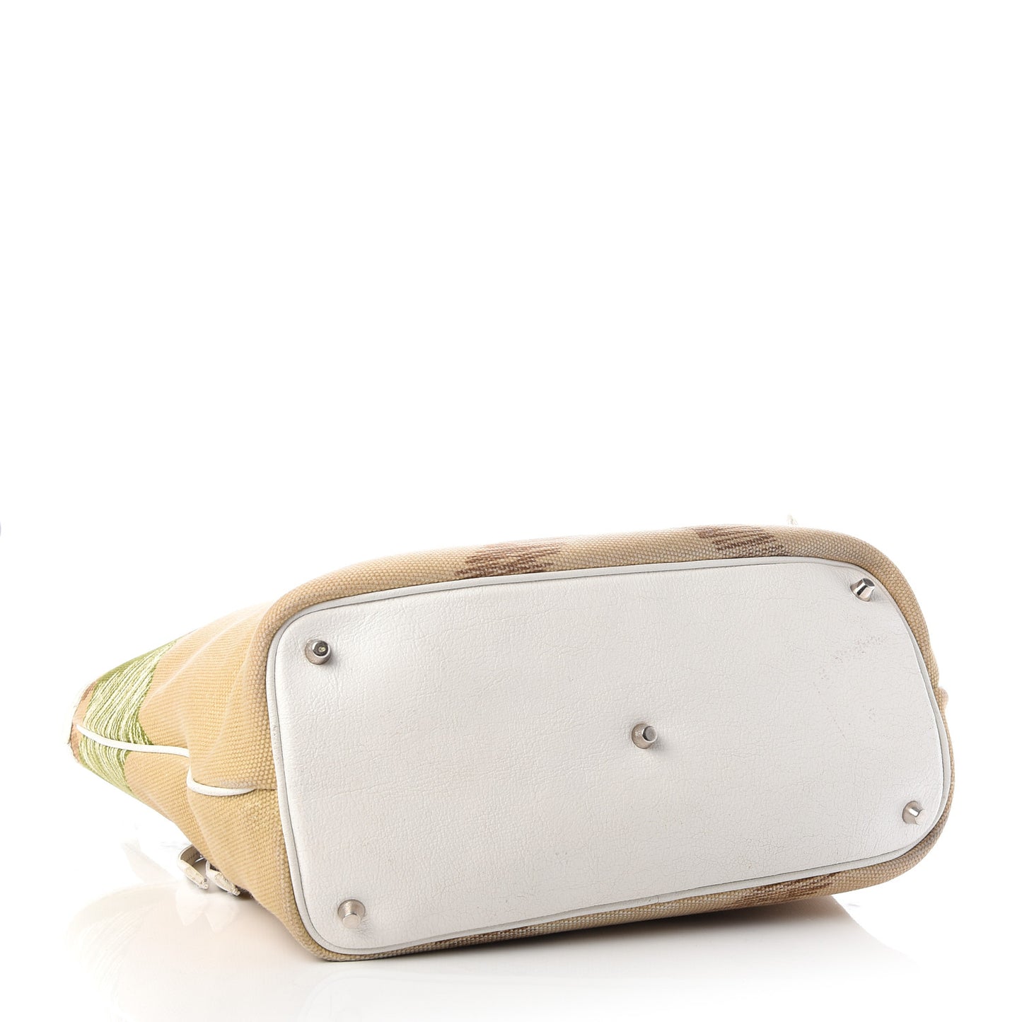 Canvas Mega Check Tote Beige