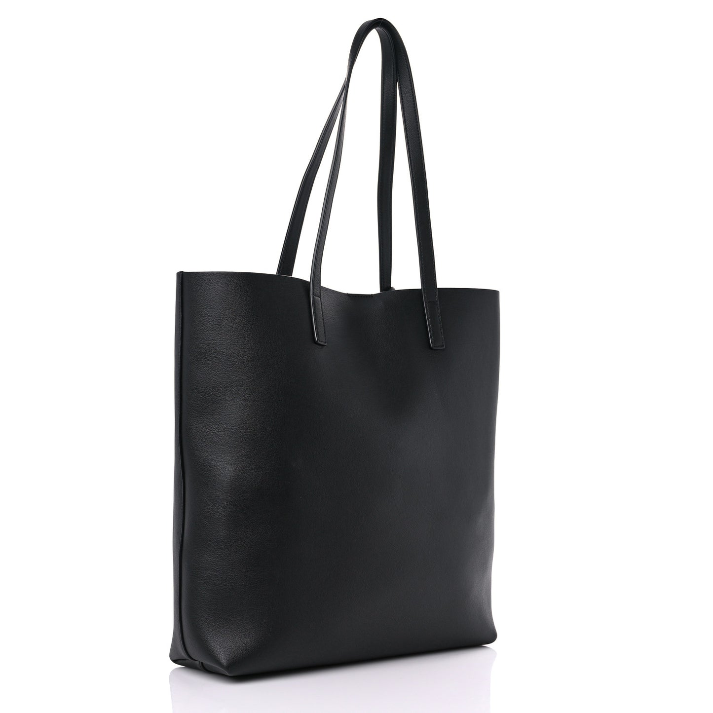 Calfskin North-South Shopping Tote Black