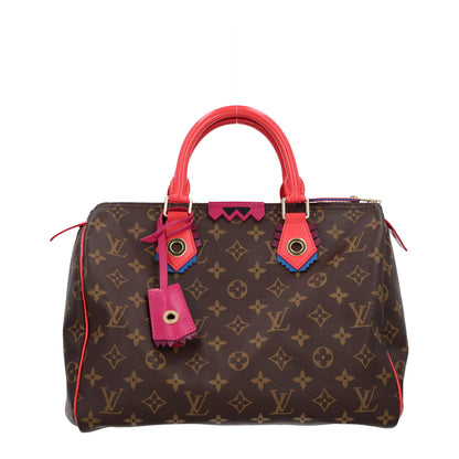 Louis Vuitton Monogram Totem Speedy 30 Magenta 1 of 9