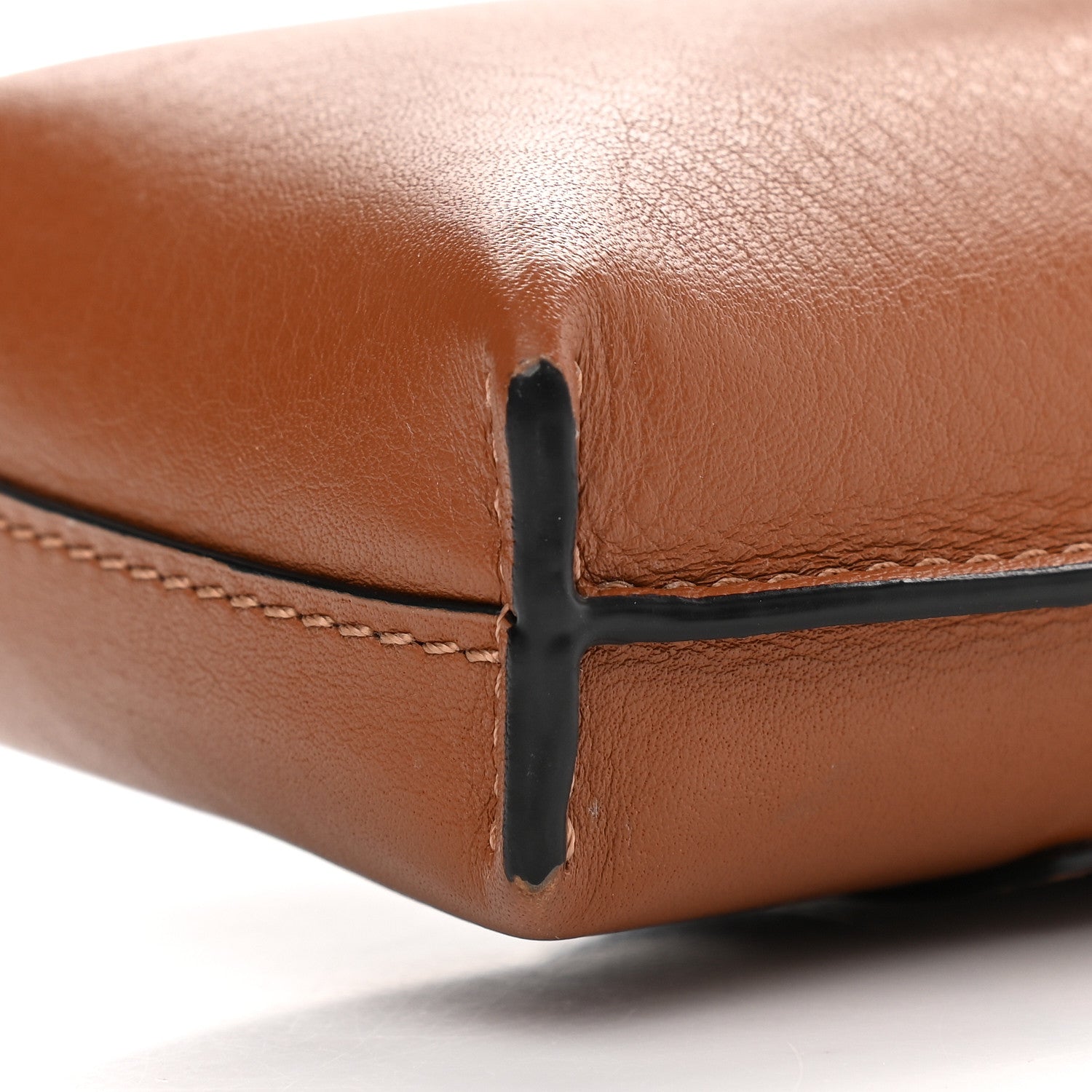 Loewe Calfskin Elephant Pouch Crossbody Bag Tan 9 of 9