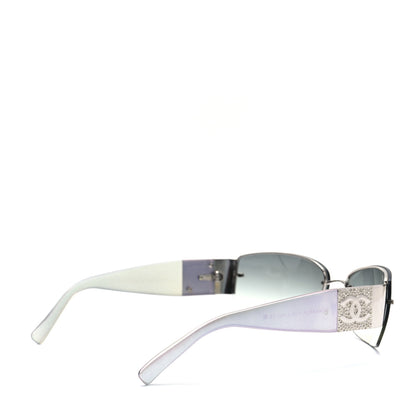 Chanel Crystal CC Sunglasses 4117-B Silver 4 of 6