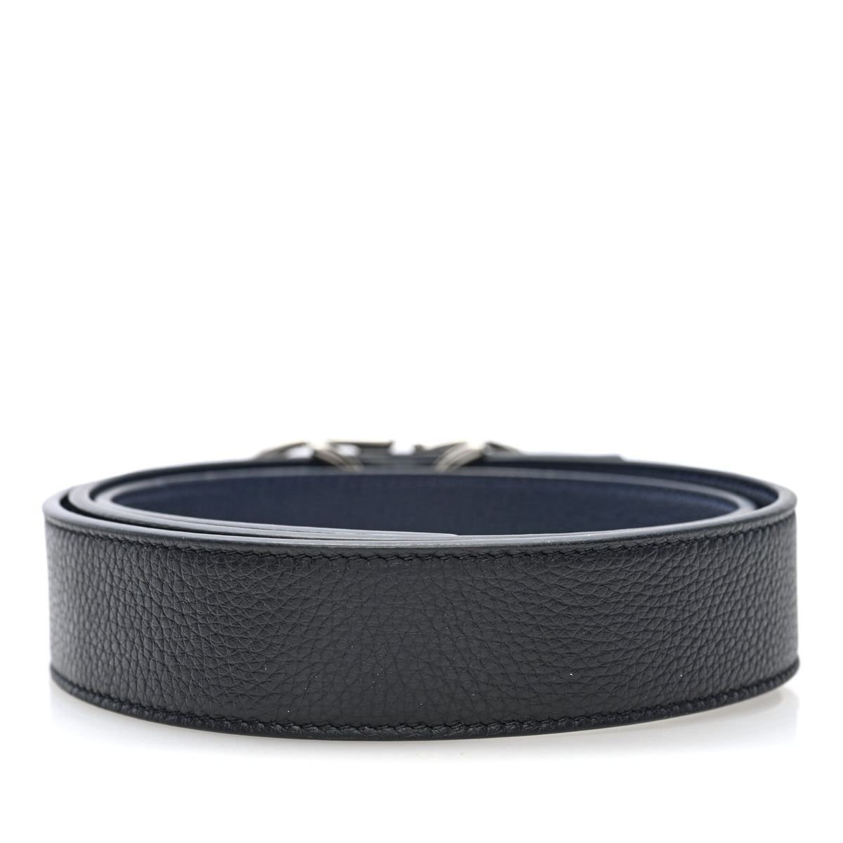 Christian Dior Calfskin CD Reversible Belt Black Navy 2 of 4