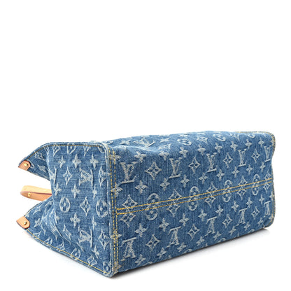 Louis Vuitton Monogram Denim Onthego MM Blue 3 of 8