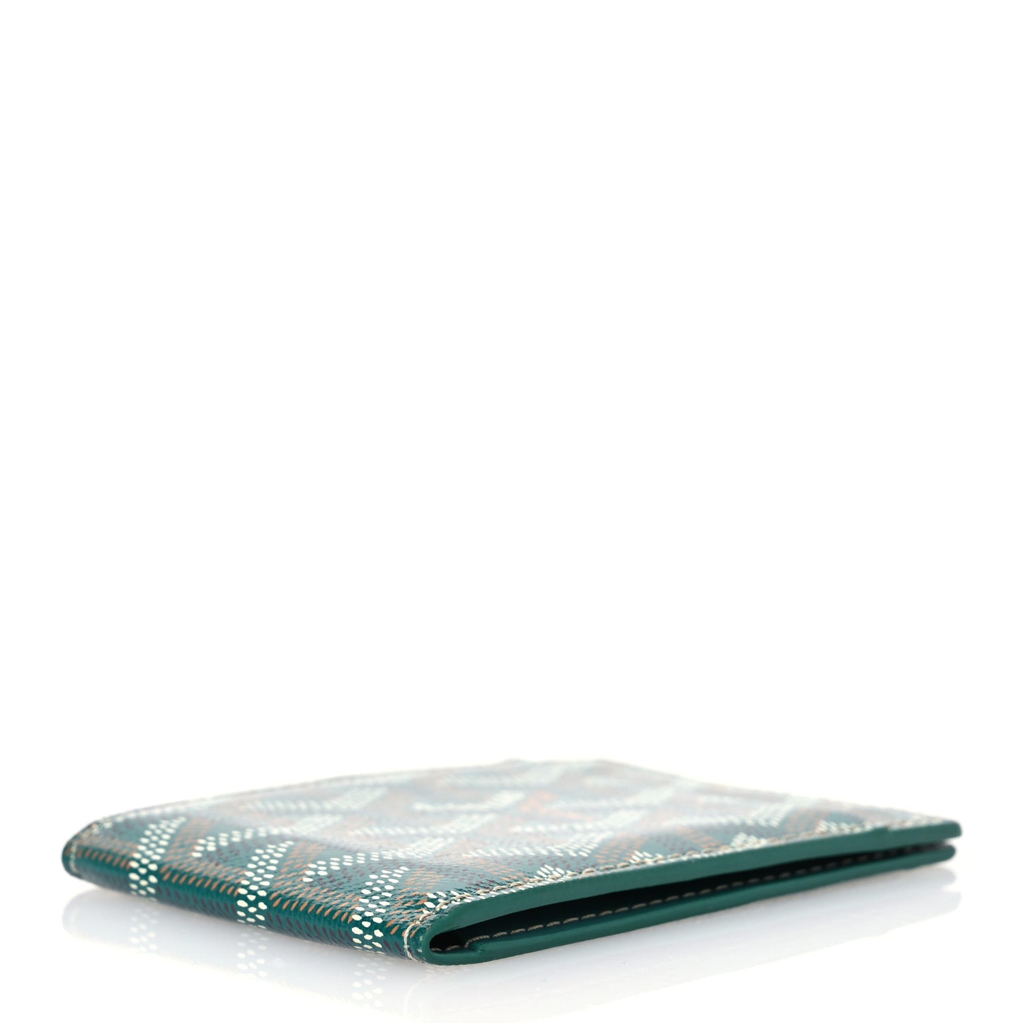 Goyardine Bi-Fold Victoire PM Wallet Green