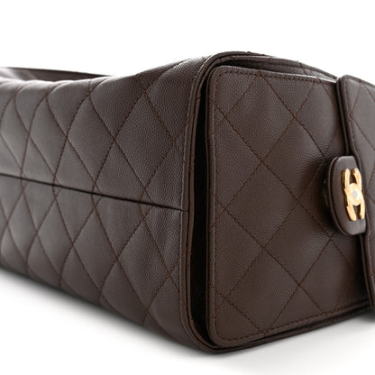 Chanel Caviar Quilted Small Chanel 25 Handbag Dark Brown 10 of 11