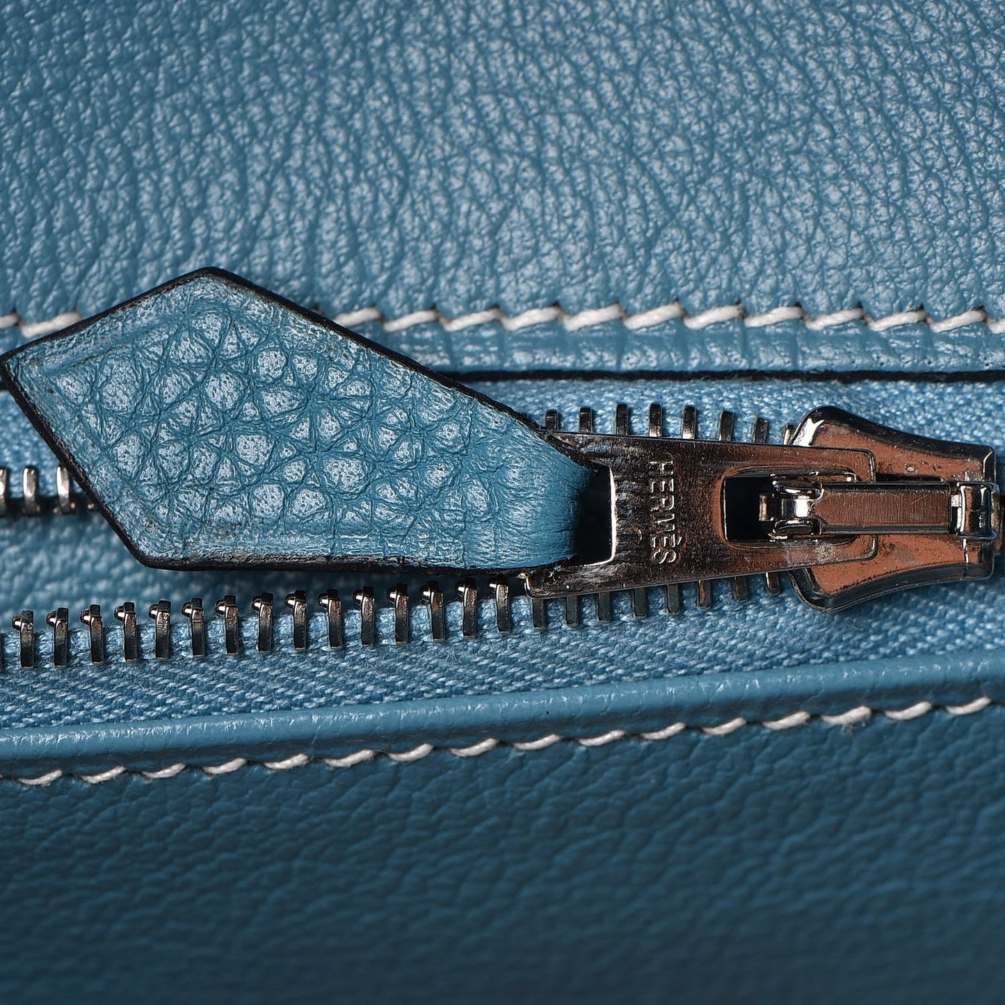 Taurillon Clemence Birkin 40 Blue Jean