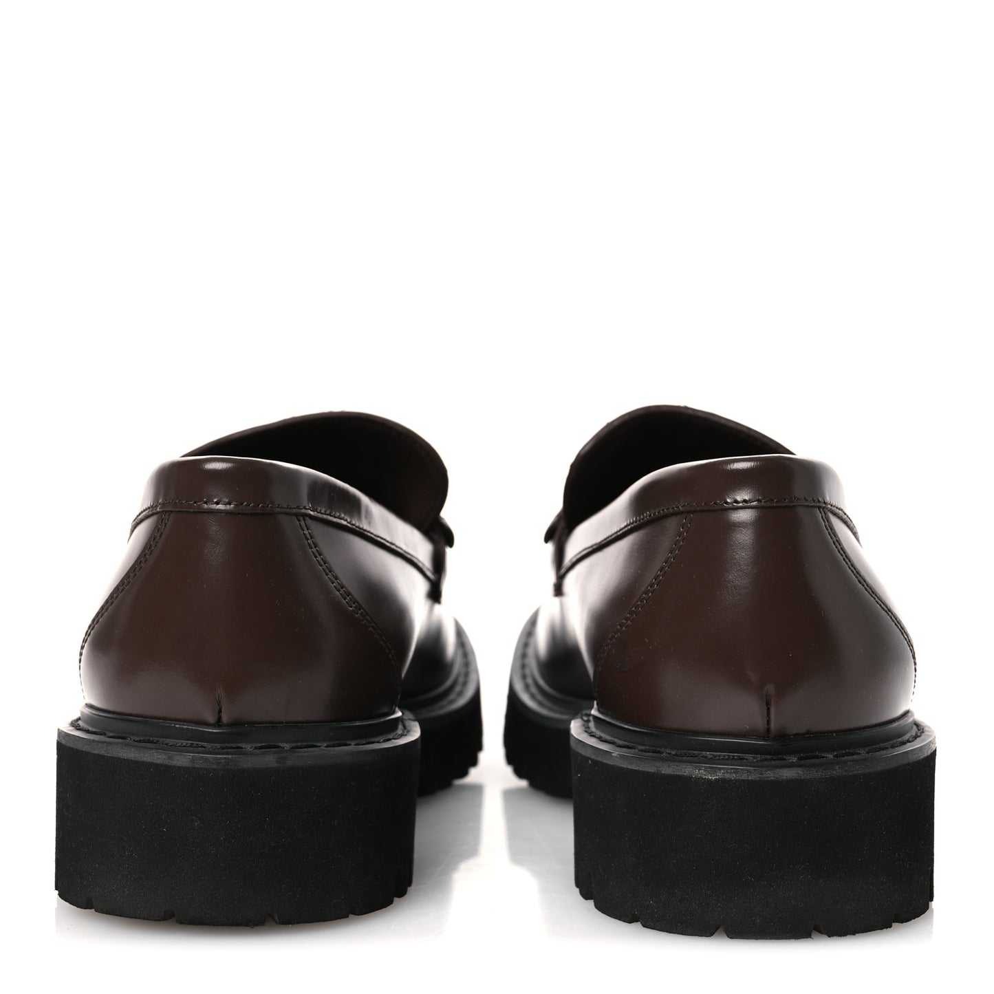 Calfskin Vlogo Loafers 39.5 Cacao