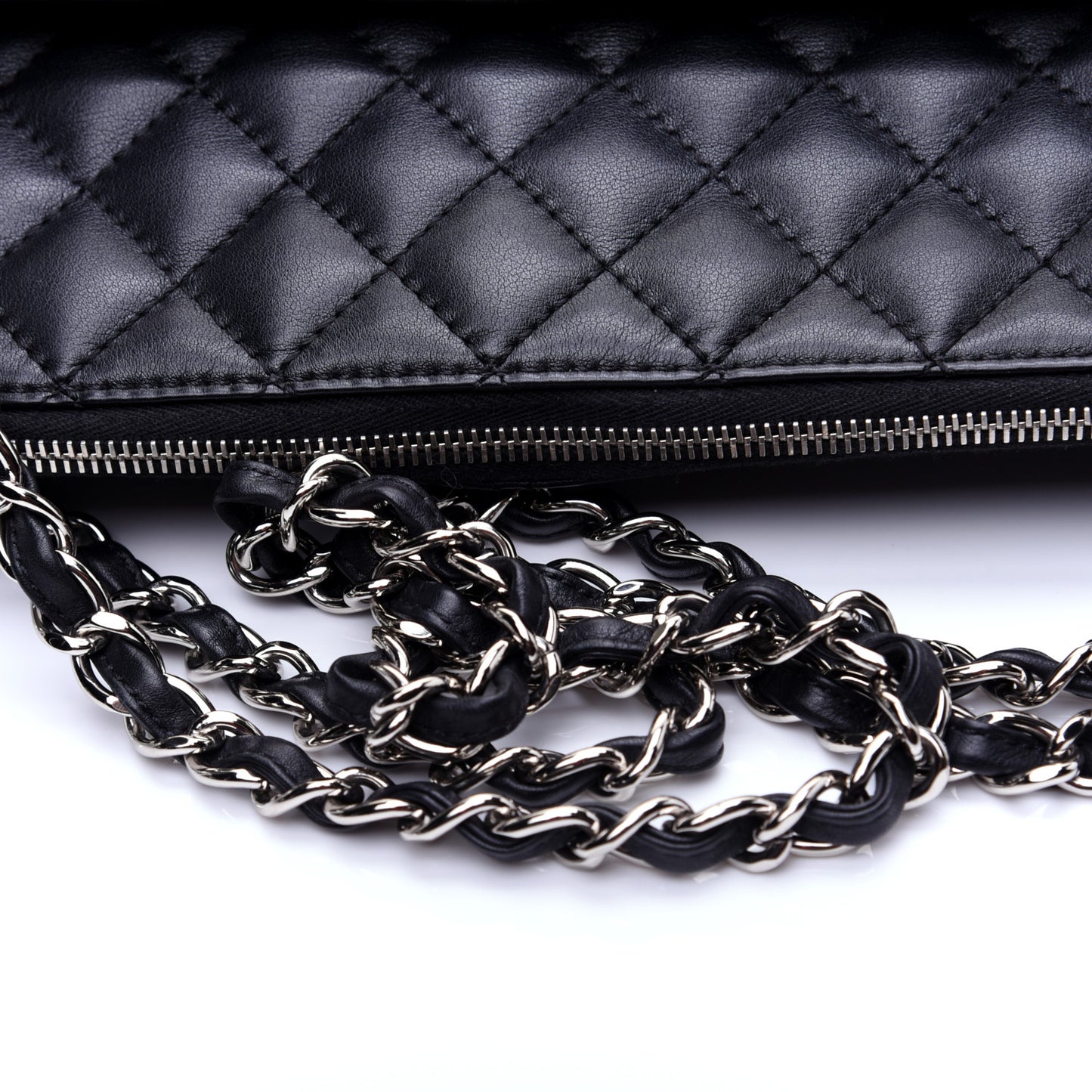 Calfskin Quilted In The Business Tote Black