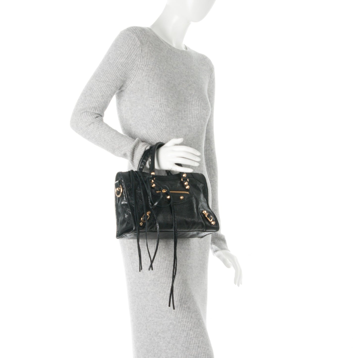 Agneau Classic Gold Hardware S City Black