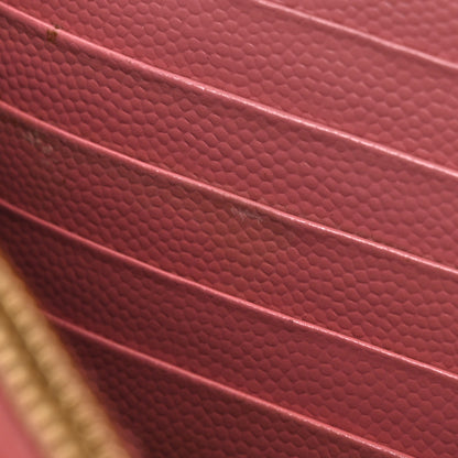 Saint Laurent Grain De Poudre Matelasse Chevron Monogram Chain Wallet Tender Pink 14 of 33