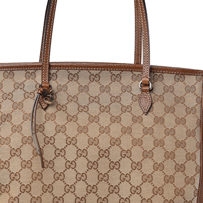 Gucci Monogram Medium Bree Zippered Tote Beige Tabacco 12 of 14