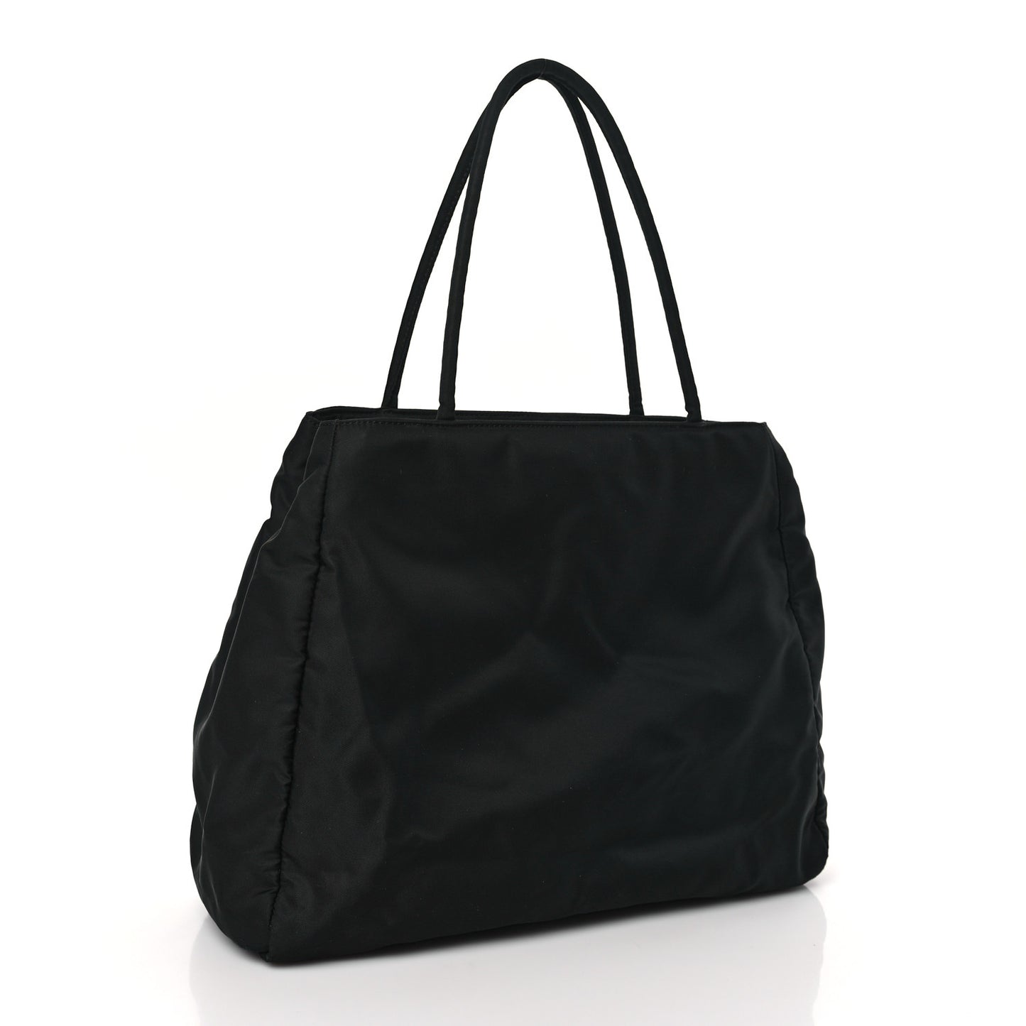 Nylon Tessuto Shopping Tote Black