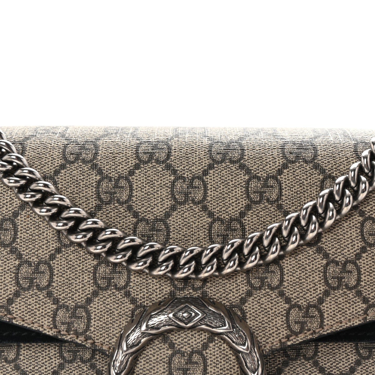 GG Supreme Monogram Small Dionysus Shoulder Bag Black