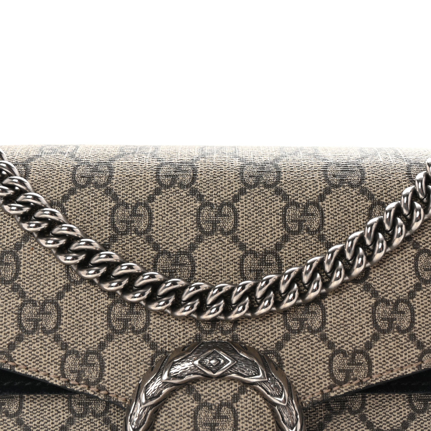 Gucci GG Supreme Monogram Small Dionysus Shoulder Bag Black 8 of 10