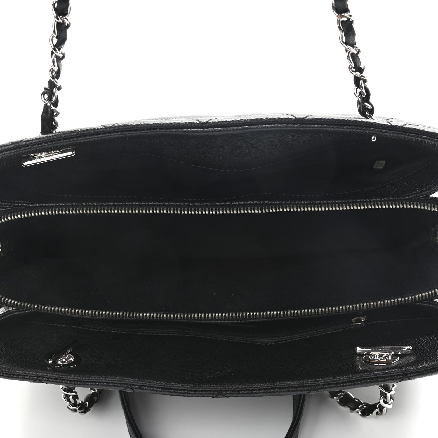 Chanel Caviar Quilted Timeless CC Soft Tote Black 4 of 8