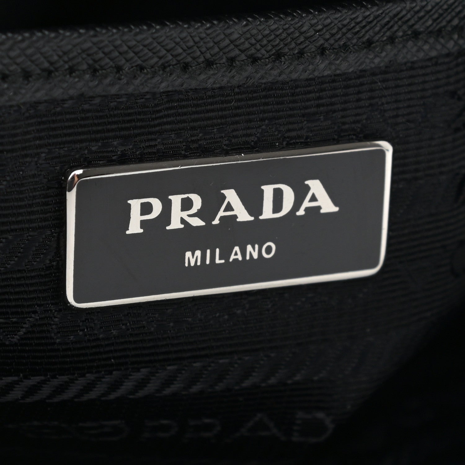 Prada Nylon New Vela Studded Messenger Black Verde 7 of 9
