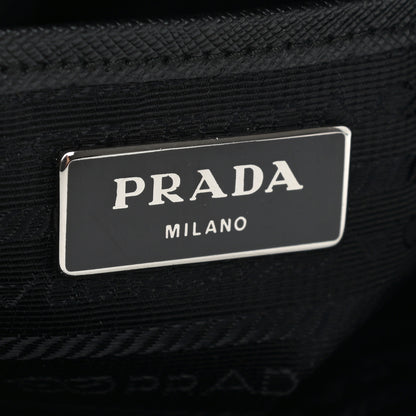 Prada Nylon New Vela Studded Messenger Black Verde 7 of 9