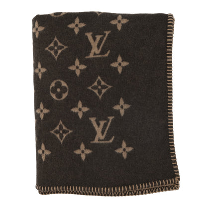 Louis Vuitton Wool Cashmere Neo Monogram Blanket Marron 1 of 3