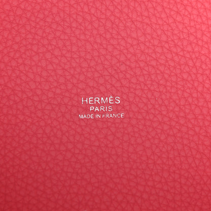 Hermes Taurillon Clemence Picotin Lock 18 PM Rose Azalee 6 of 9