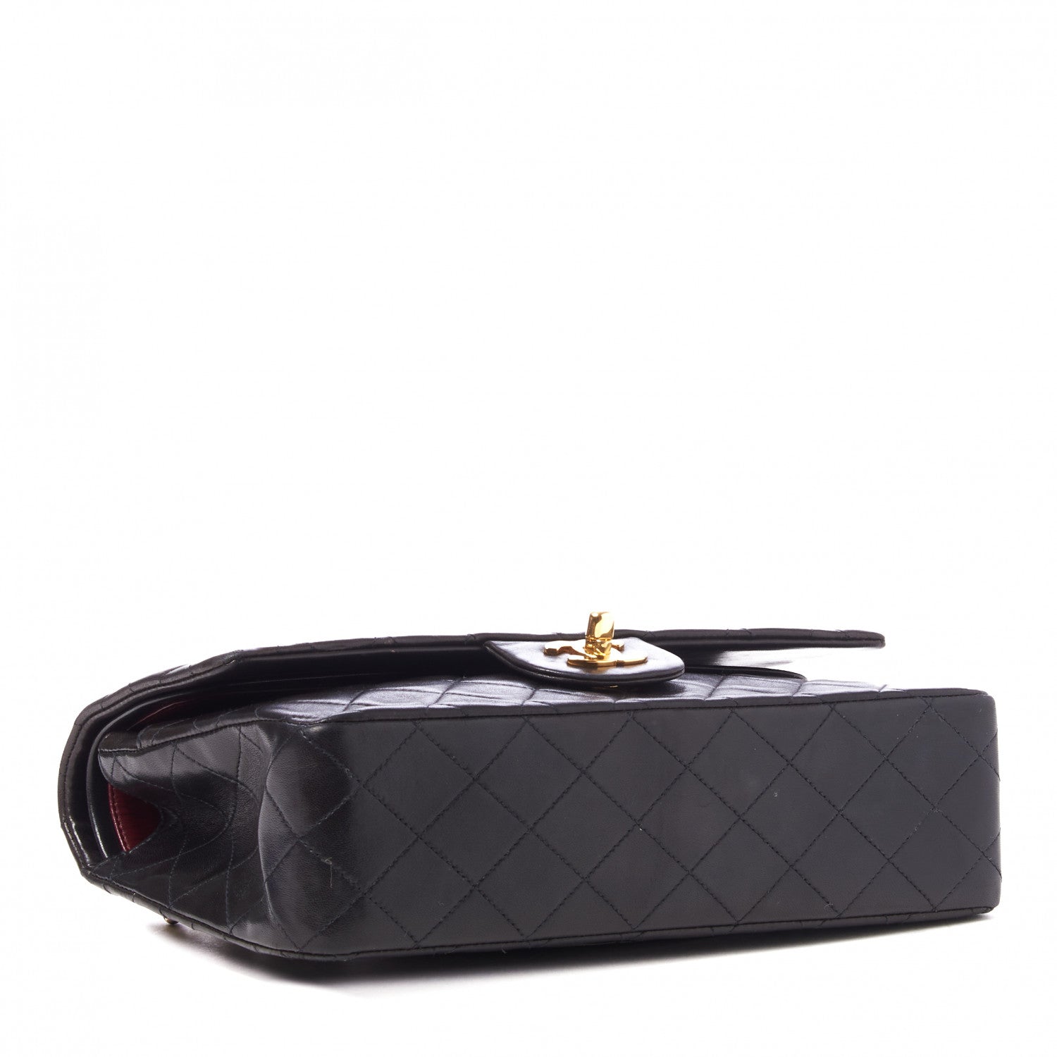 Chanel Lambskin Quilted Medium Double Flap Black 3 of 10