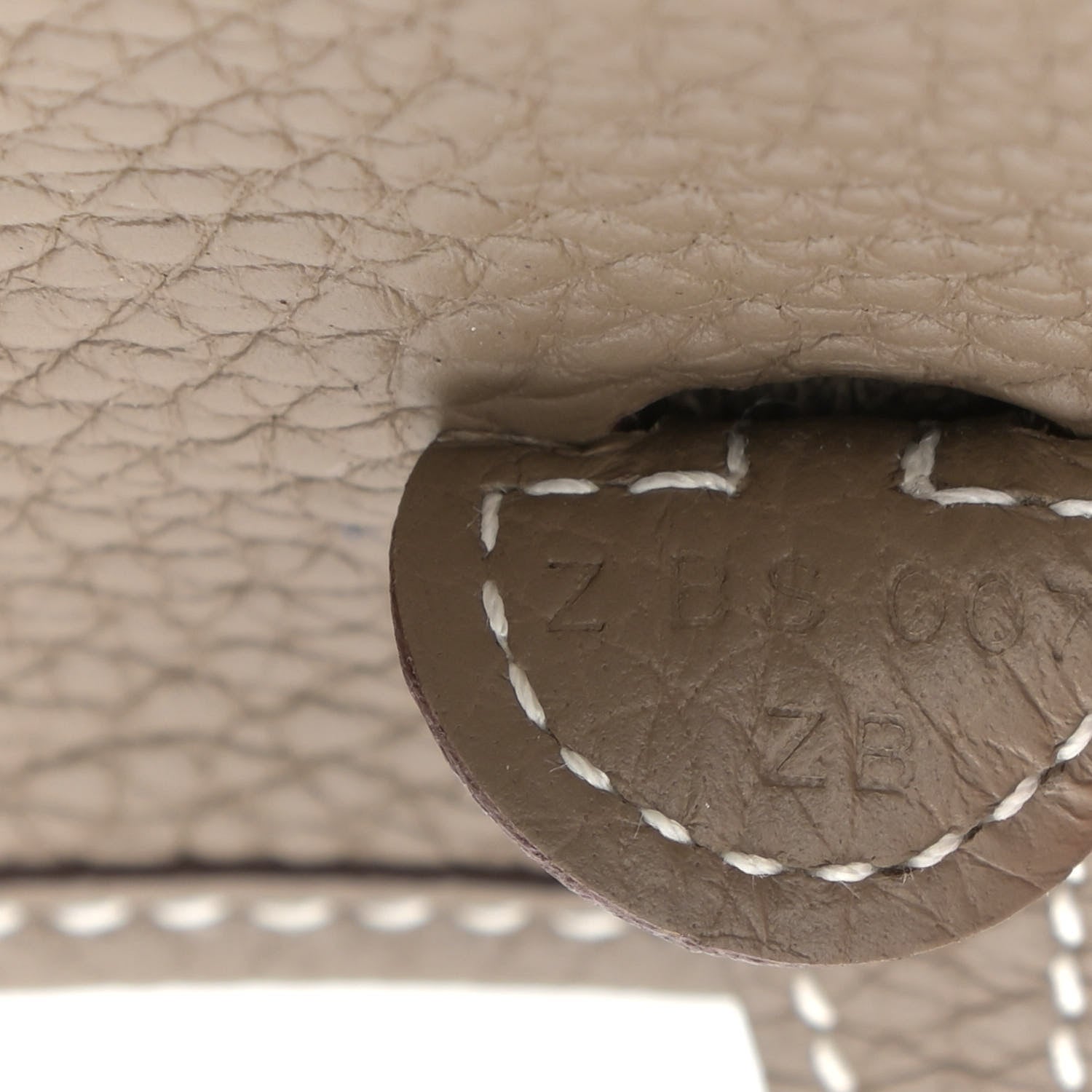 Hermes Taurillon Clemence Evelyne TPM Etoupe 7 of 9