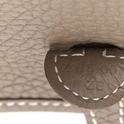 Hermes Taurillon Clemence Evelyne TPM Etoupe 7 of 9