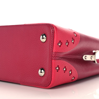 Louis Vuitton Taurillon Flowers Capucines BB Fuchsia 8 of 9