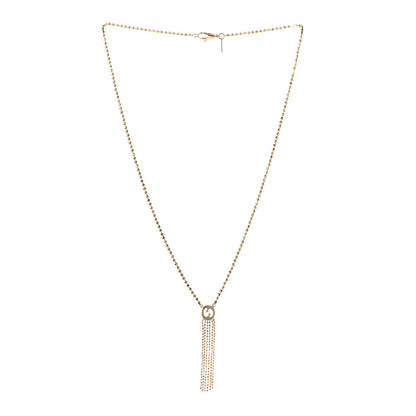 Gucci 18K Yellow Gold Icon Fringe Pendant Necklace 3 of 7