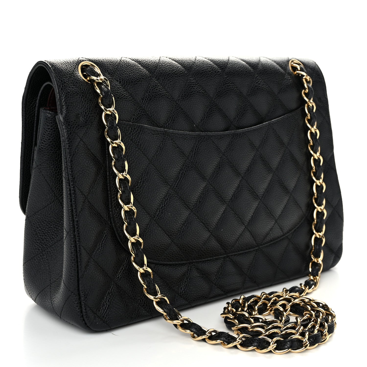 Chanel Caviar Quilted Jumbo Double Flap Black 3 of 10