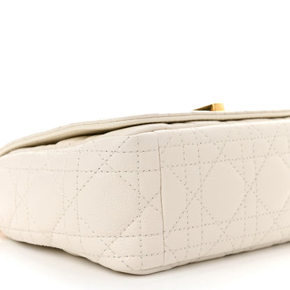 Christian Dior Calfskin Cannage Small Caro Bag Ivory 9 of 12